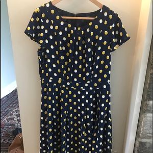 Polkadot dress with flutter sleeves